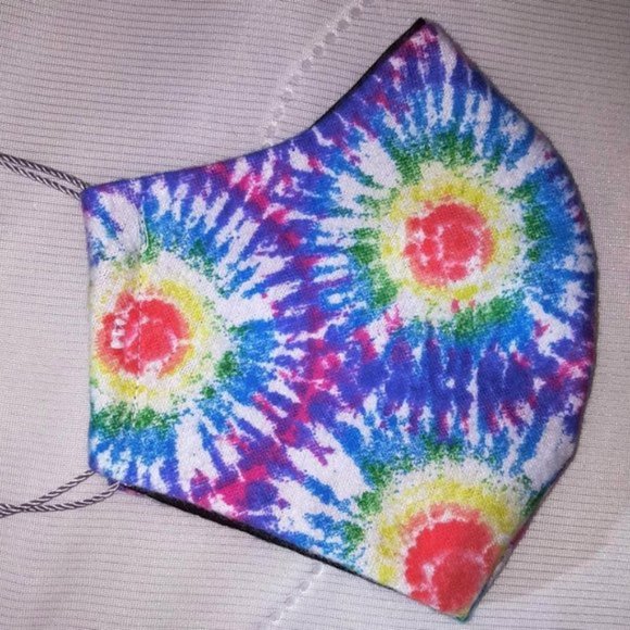Grateful Casa Other - Face Mask - Large - Blue and Red Tie Dye